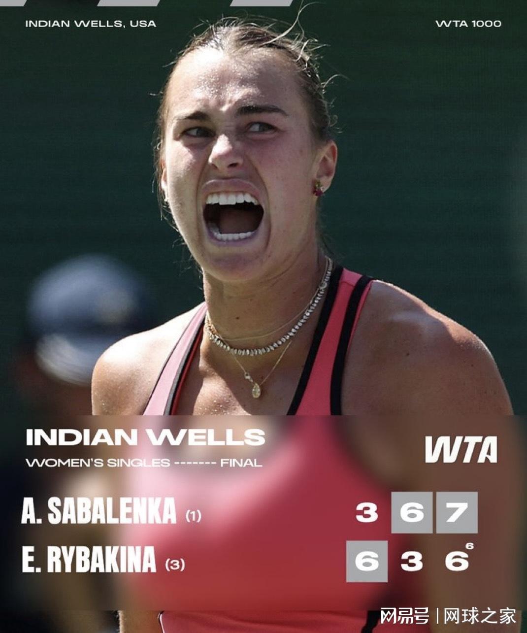 bob半岛体育官网-萨巴伦卡破咒印第安维尔斯：在炼狱般的决赛中，学会与紧张共舞